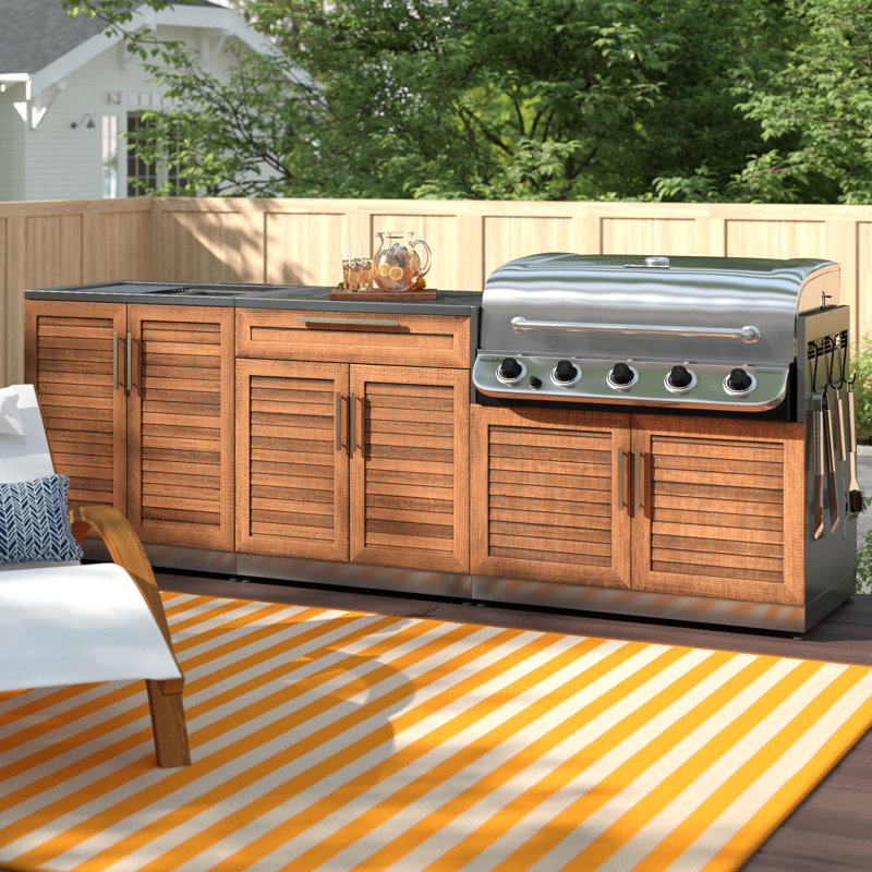 NewAge Products Stainless steel 104" 4Piece Modular Outdoor Kitchens